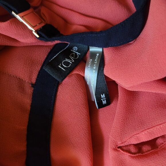 Ravel Womens Semi Sheer Blouse/Top Sz M - Picture 8 of 10